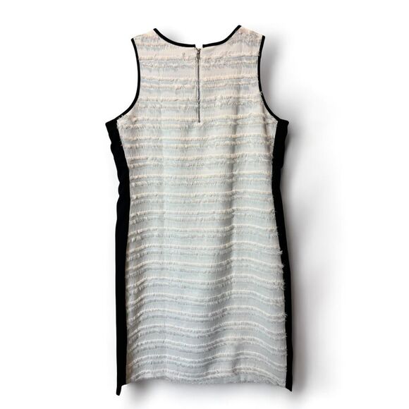 Masseys dress size medium semi formal‎ white and black sleeveless above knee - Picture 3 of 6